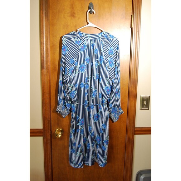 Draper James RSVP Womens Dress Blue Floral Size Large - Picture 4 of 5